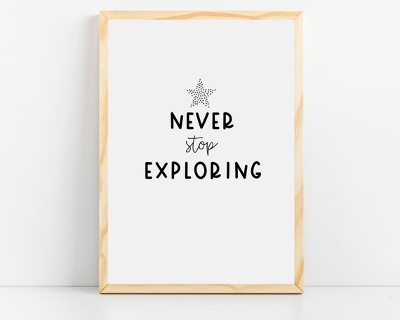 Space Themed Alphabet Poster, Boys Nursery Art