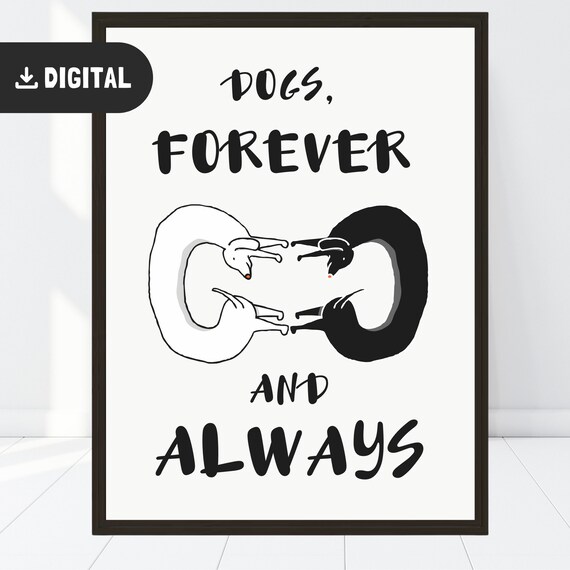 Cute Dog Wall Art Funny Dog Poster Home Decor Dogmom Gift Doglovers Poster Room Decor Dog Mom Giftful Dogdad Dog Lover Wall Print Pet