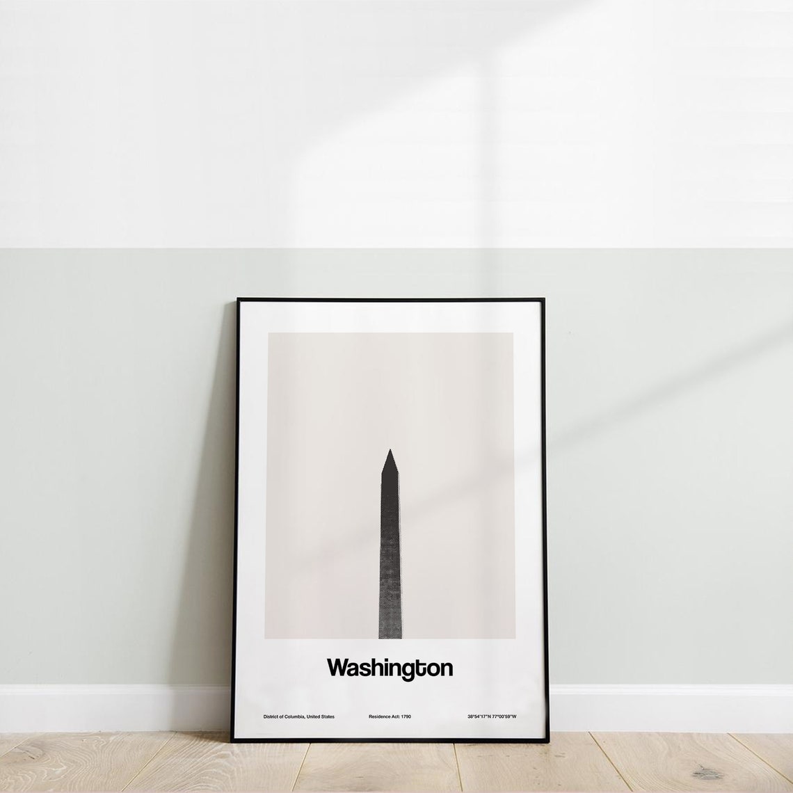 Washington DC Minimalist City Print, National Mall - Image 2
