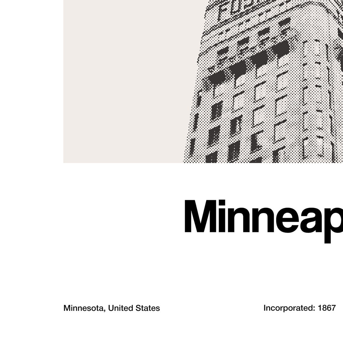 Minneapolis Foshay Tower, Minimalist Travel Poster - Image 2