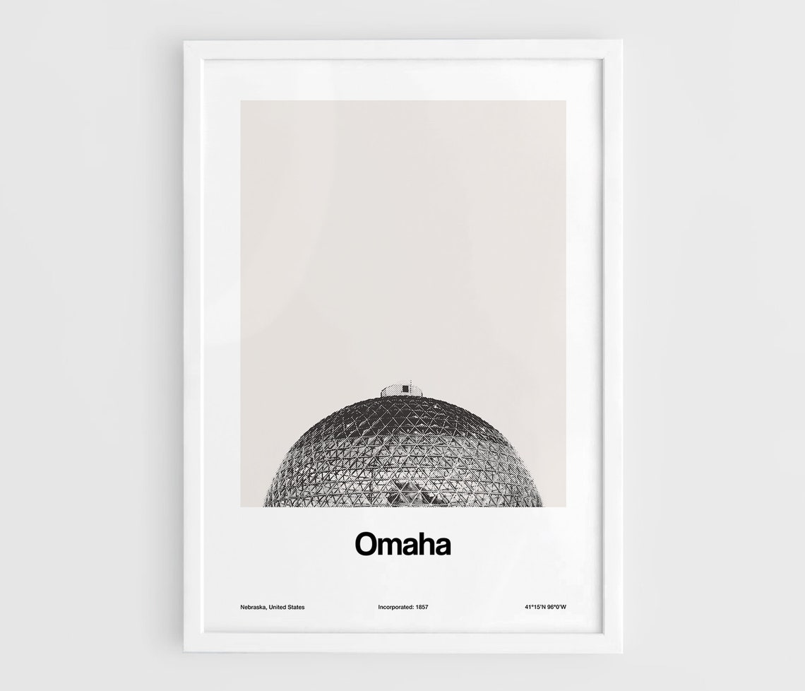 Omaha Henry Doorly Zoo, Nebraska Minimalist Poster