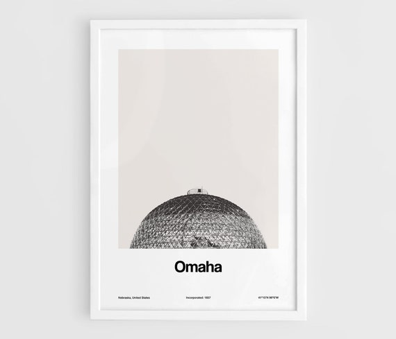 Omaha Henry Doorly Zoo, Nebraska Minimalist Poster