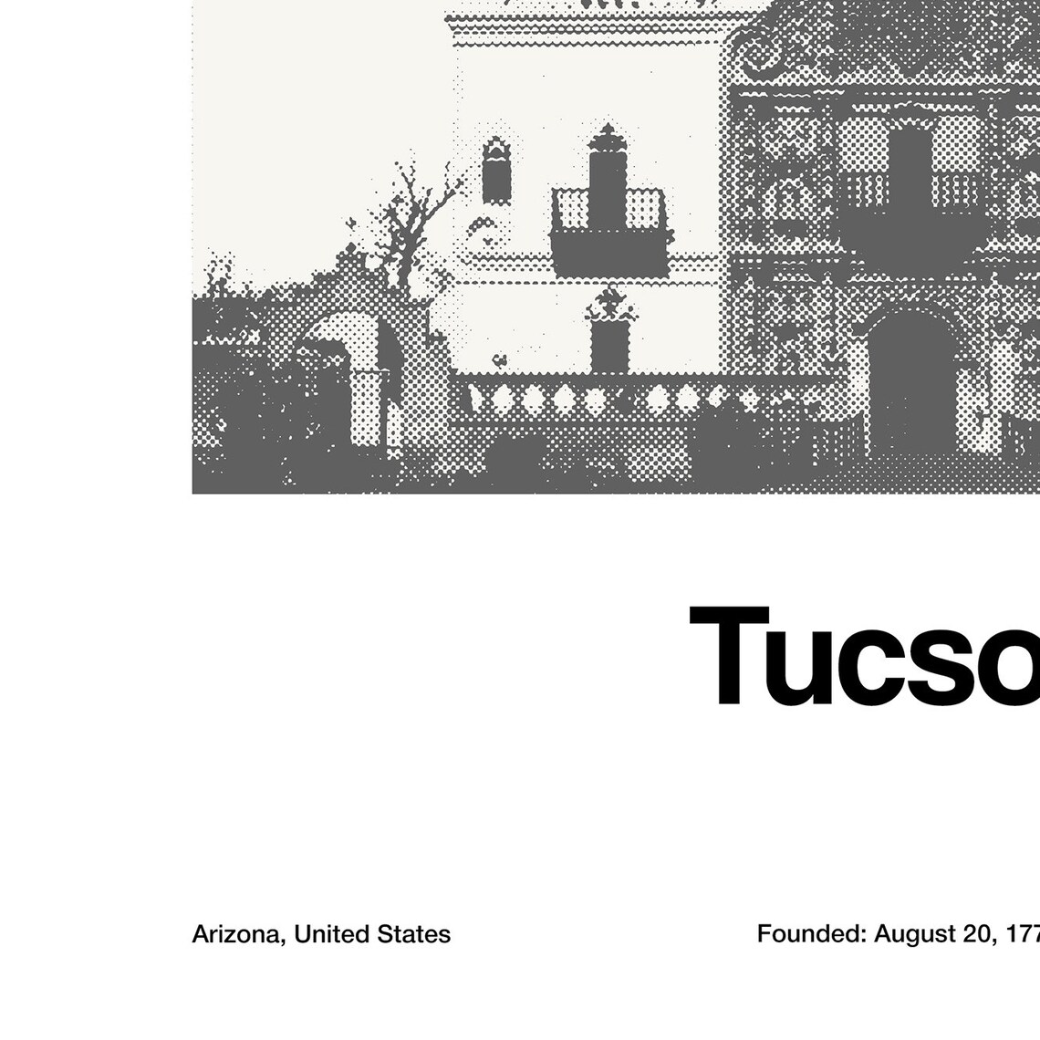 Tucson Minimalist Poster, Mission San Xavier Del Bac - Image 3