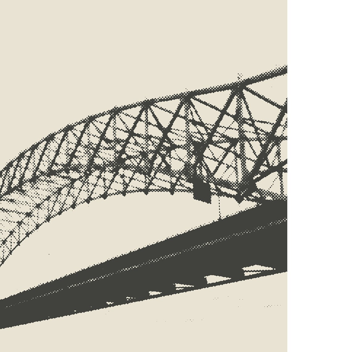 Memphis Hernando De Soto Bridge Minimalist Travel Poster - Image 2