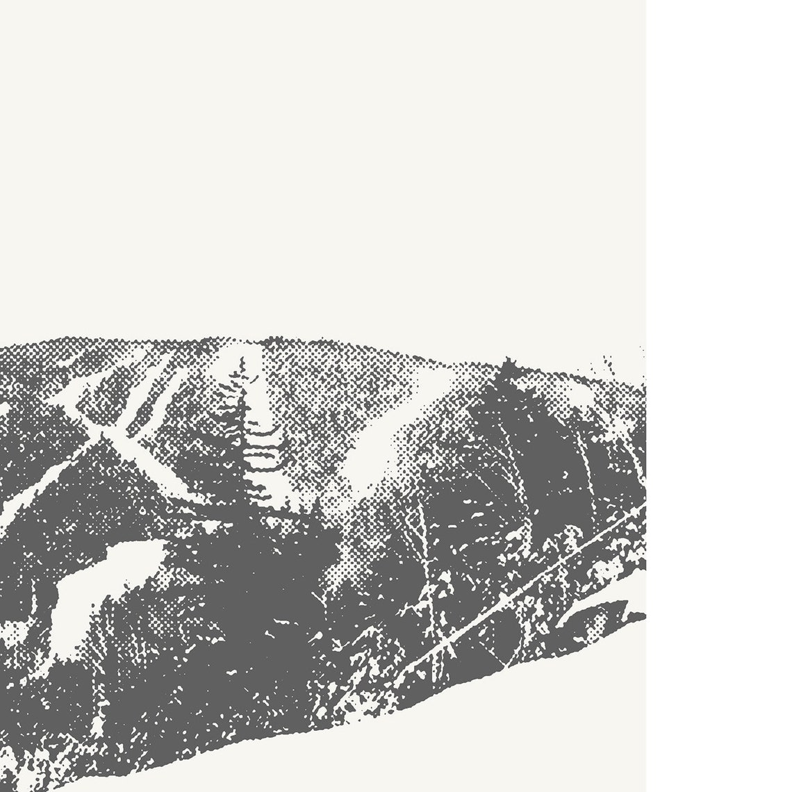Gore Mountain, North Creek New York Minimalist Art Print - Image 2