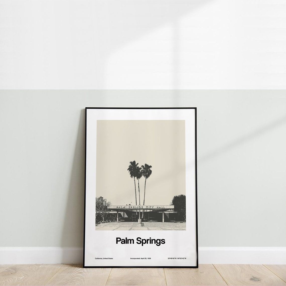 Palm Springs, California Minimalist Travel Poster - Image 3