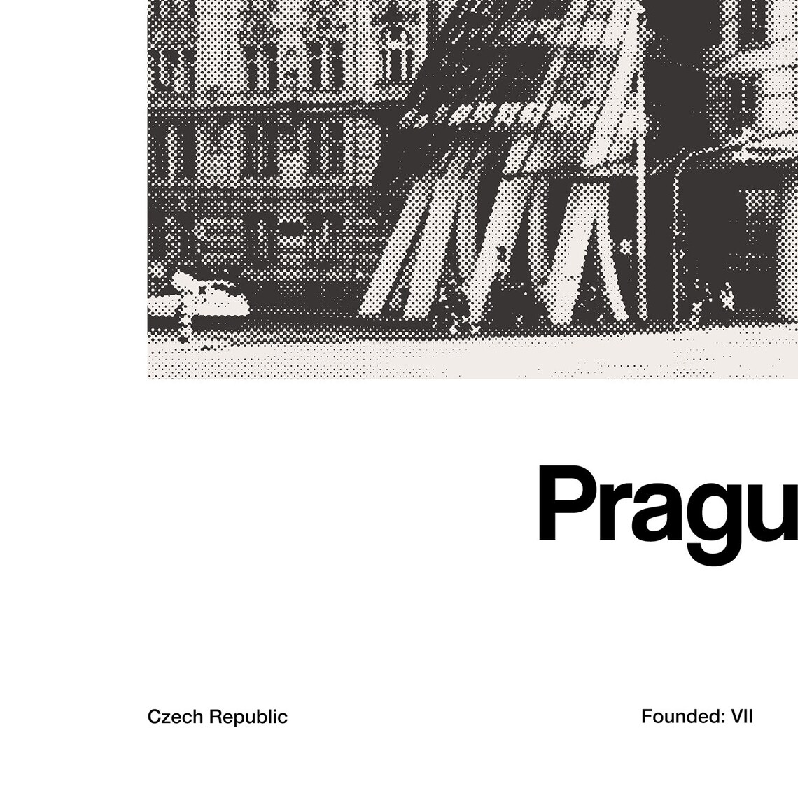 Dancing House Prague Minimalist Travel Poster - Image 2