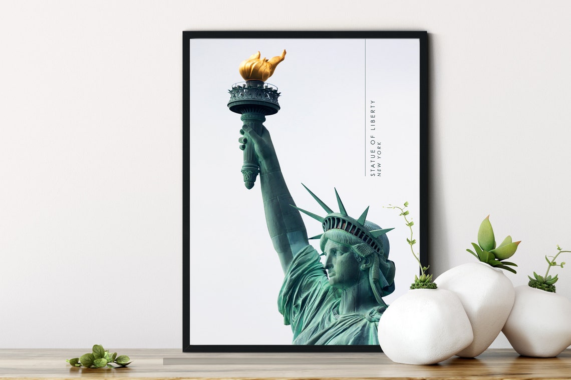 Statue Of Liberty New York New York Photography New York Poster New York Wall Art Wall Art Home Decor Travel Photo Architecture Urban