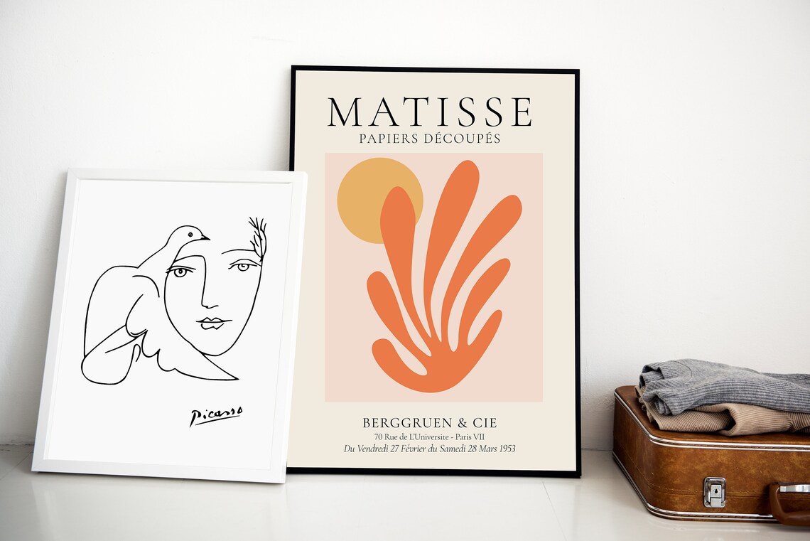 Matisse Pink Papiers Decoupes Cutout Sun Art Exhibition Print Poster - Image 5