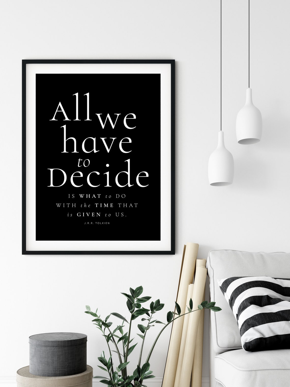 Lord Of The Rings Jrr Tolkien Quote Gandalf Lotr Quote Movie Wall Art Iconic Quotes Poster Inspirational Gift Movie Wall Decor - Image 2