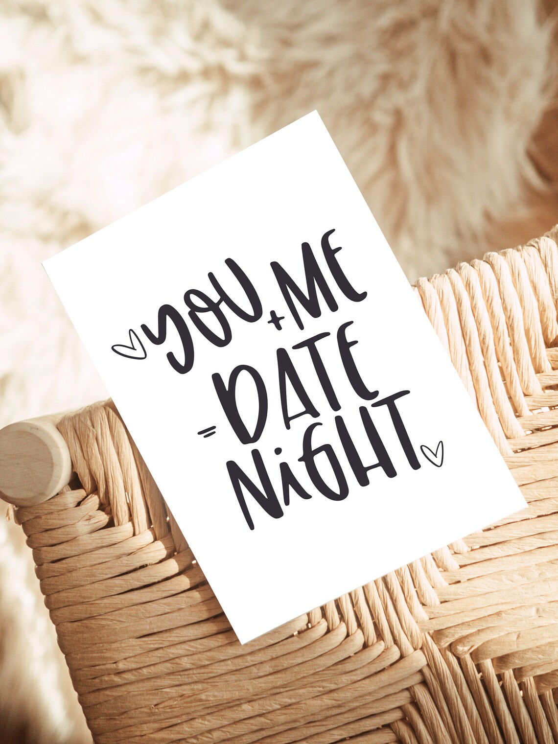 You Me and Date Night Anniversary Romance Art Print - Image 4