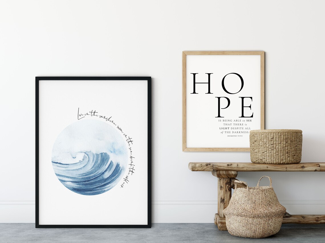 Desmond Tutu Hope Quote, Inspirational Poster - Image 4