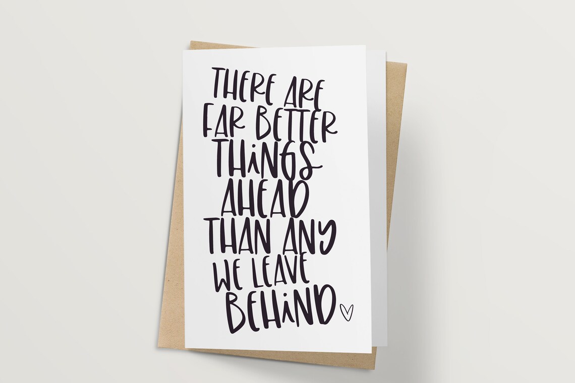 Far Better Things Ahead C S Lewis Quote Minimalist Wall Art Poster - Image 3