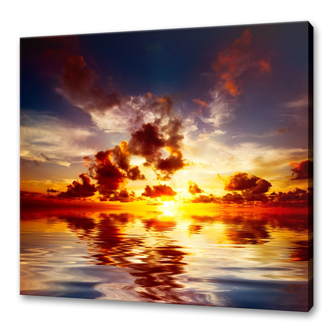 Caribbean Sunset Clouds, Modern Design Art Print