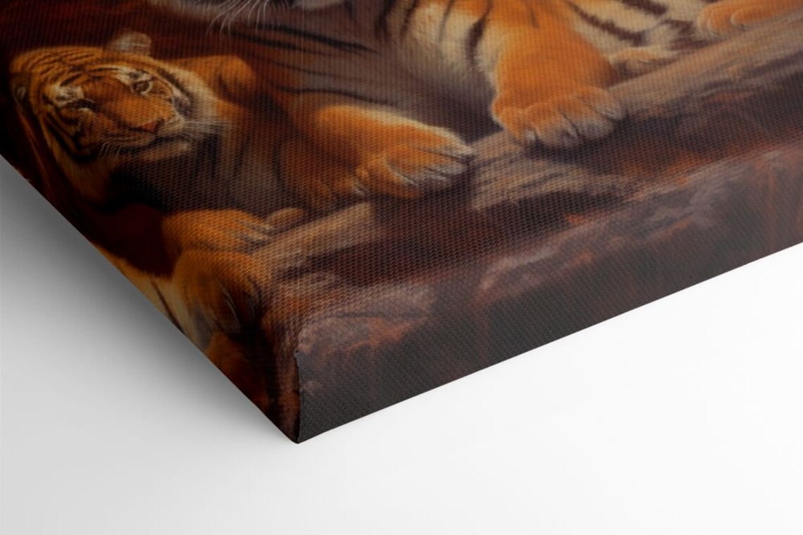 Tigers Family Print Wild Cats Inspired Art Enchanting Animals Wall Art Wildlife Home Decor Majestic Animals Picture Print - Image 2