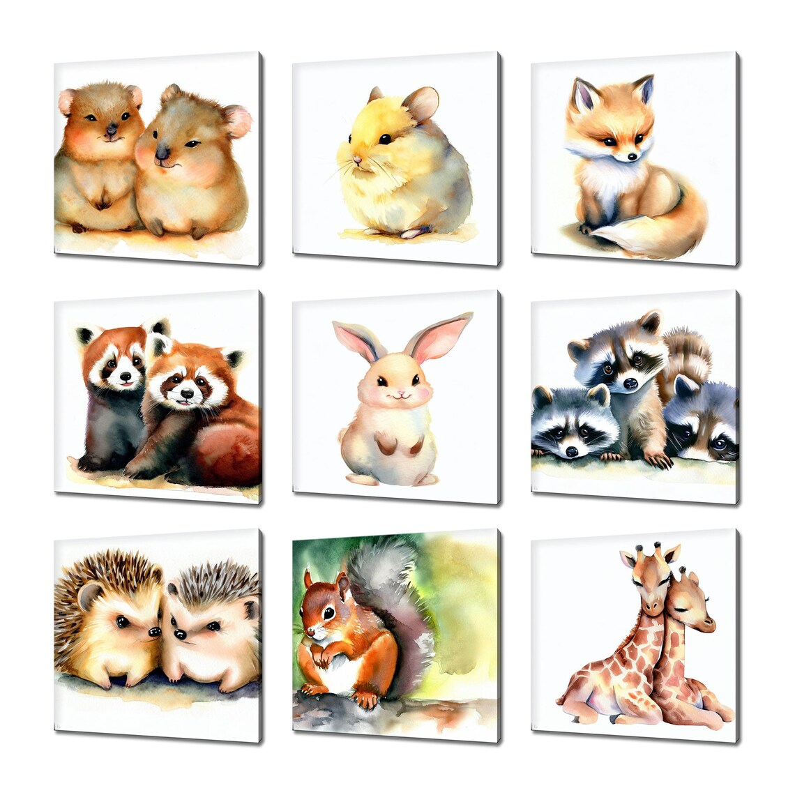 Cute Golden Hamster Watercolor Painting Adorable Pet Portrait Poster - Image 4