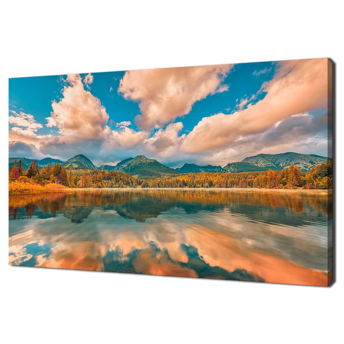 Clouds Over The Mountains Lake Sunset Modern Design Home Decor Print Wall Art Picture Wall Hanging