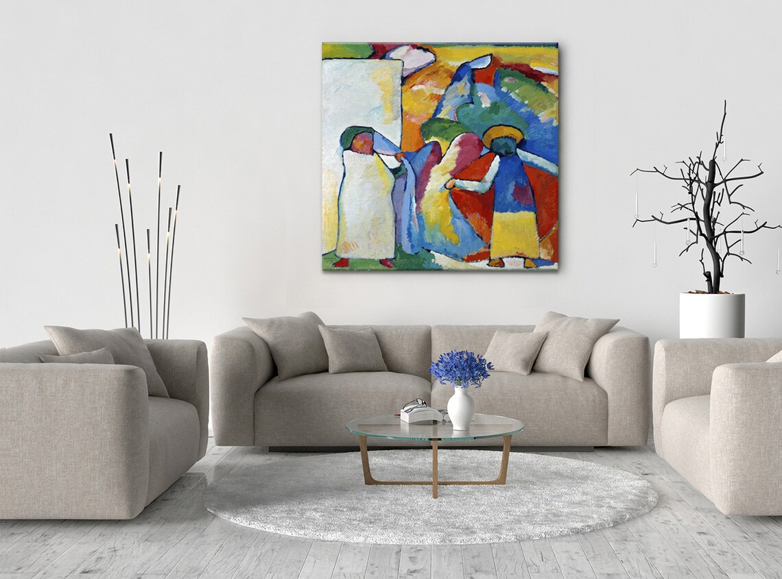 Kandinsky Improvisation 6 African 1909 Colorful Expressionist Art Print - Image 2