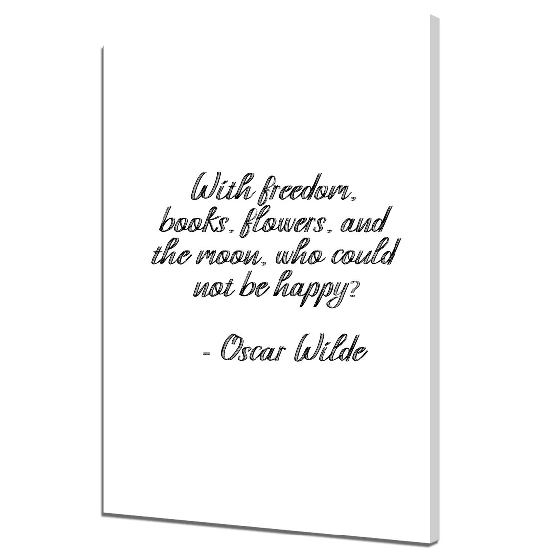 Oscar Wilde Typography Inspirational Abstract Art Print