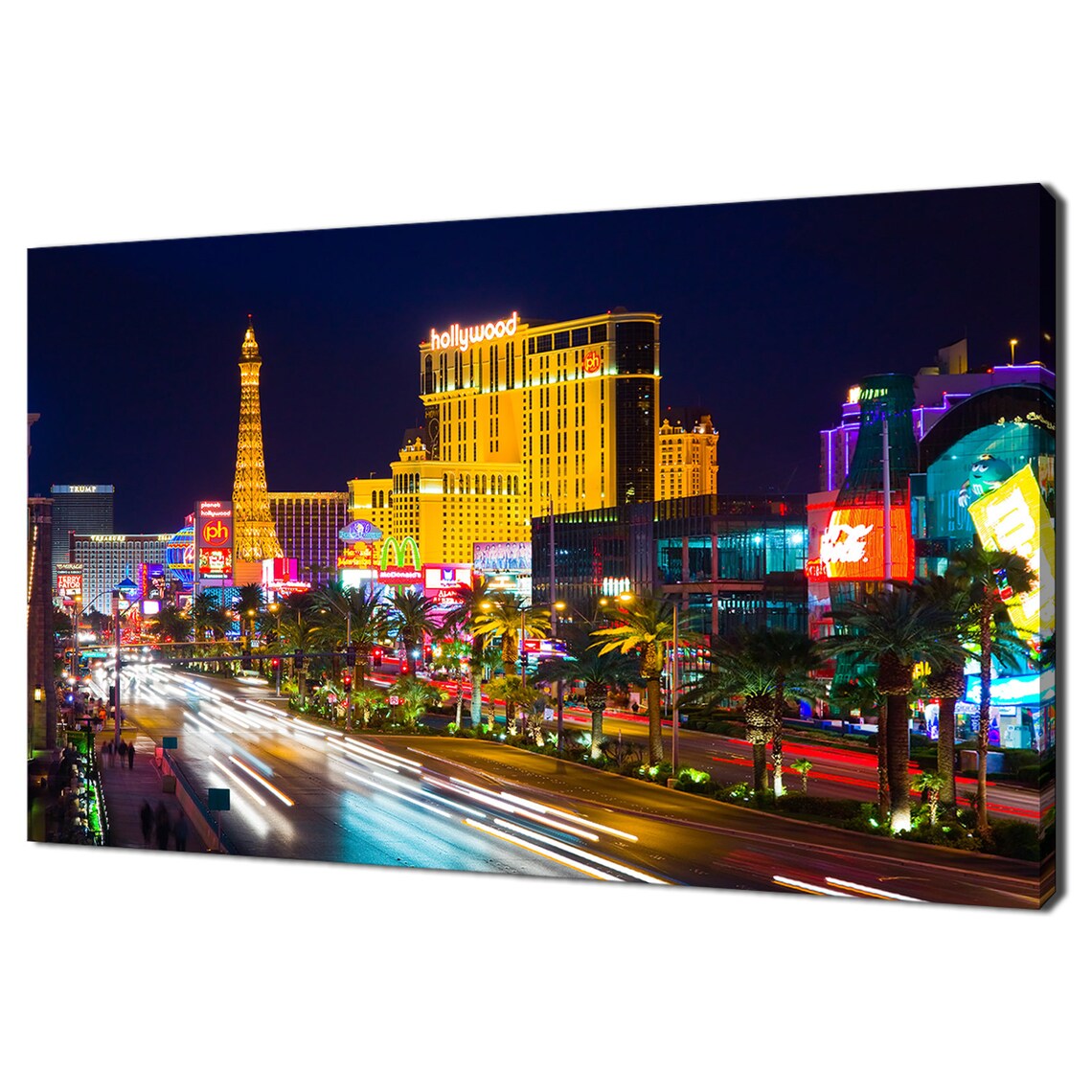 The Strip In Las Vegas Night Scene Travel Poster