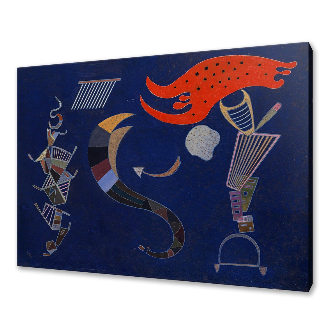 Wassily Kandinsky The Arrow 1943 Dark Blue Cosmic Abstract Art Print