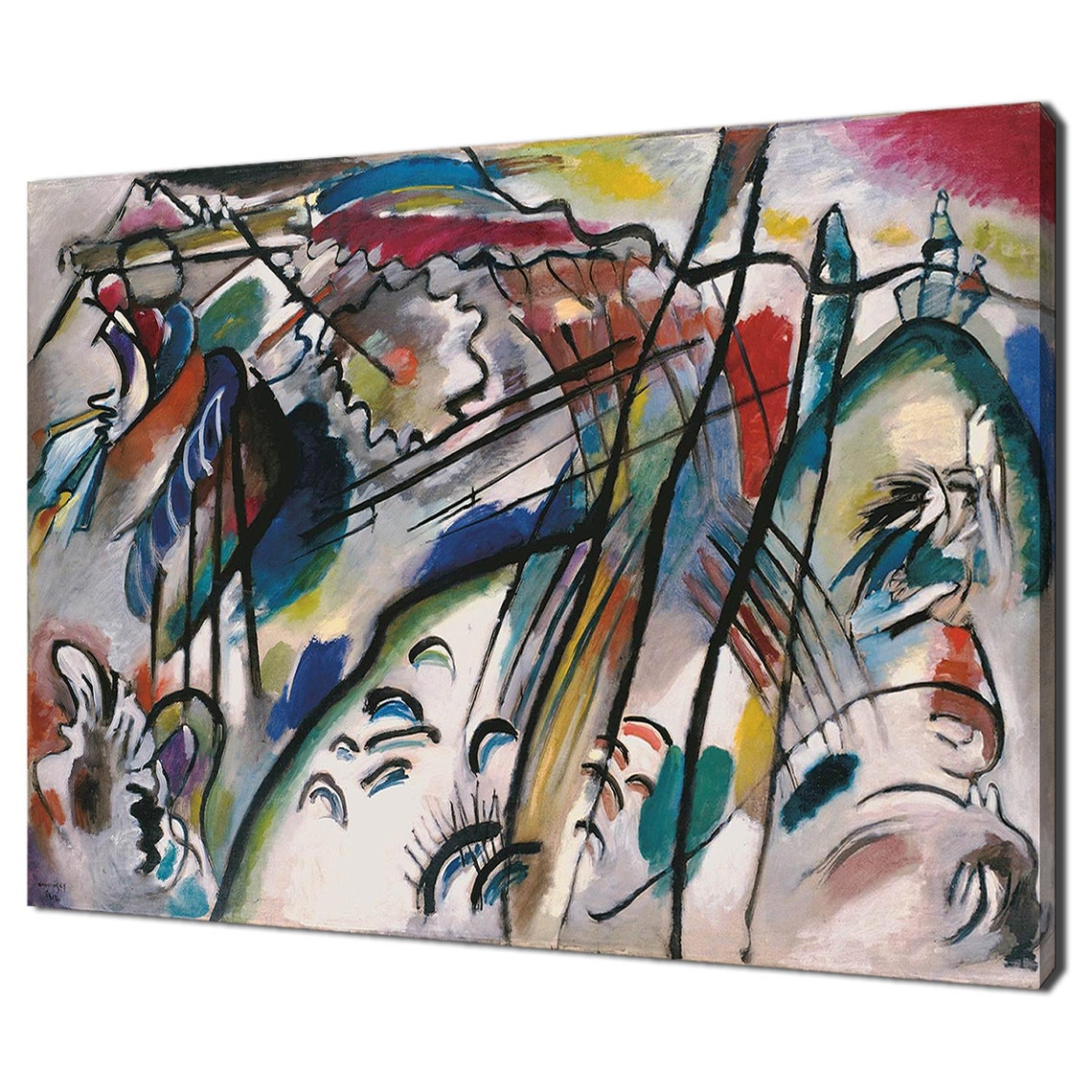 Wassily Kandinsky Improvisation 28 Second Version 1912 Classic Design Abstract Decor Reproduction Print Wall Art