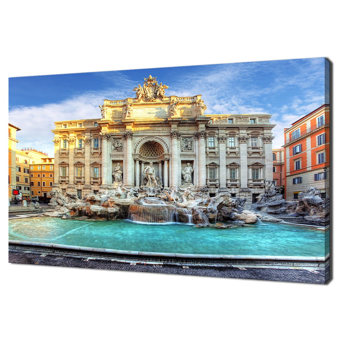 Trevi Fountain Rome Italy, Modern Travel Poster