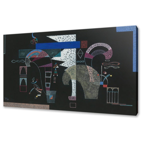 Wassily Kandinsky La Forme Blanche 1939 Classic Design Abstract Decor Reproduction Print Wall Art Picture