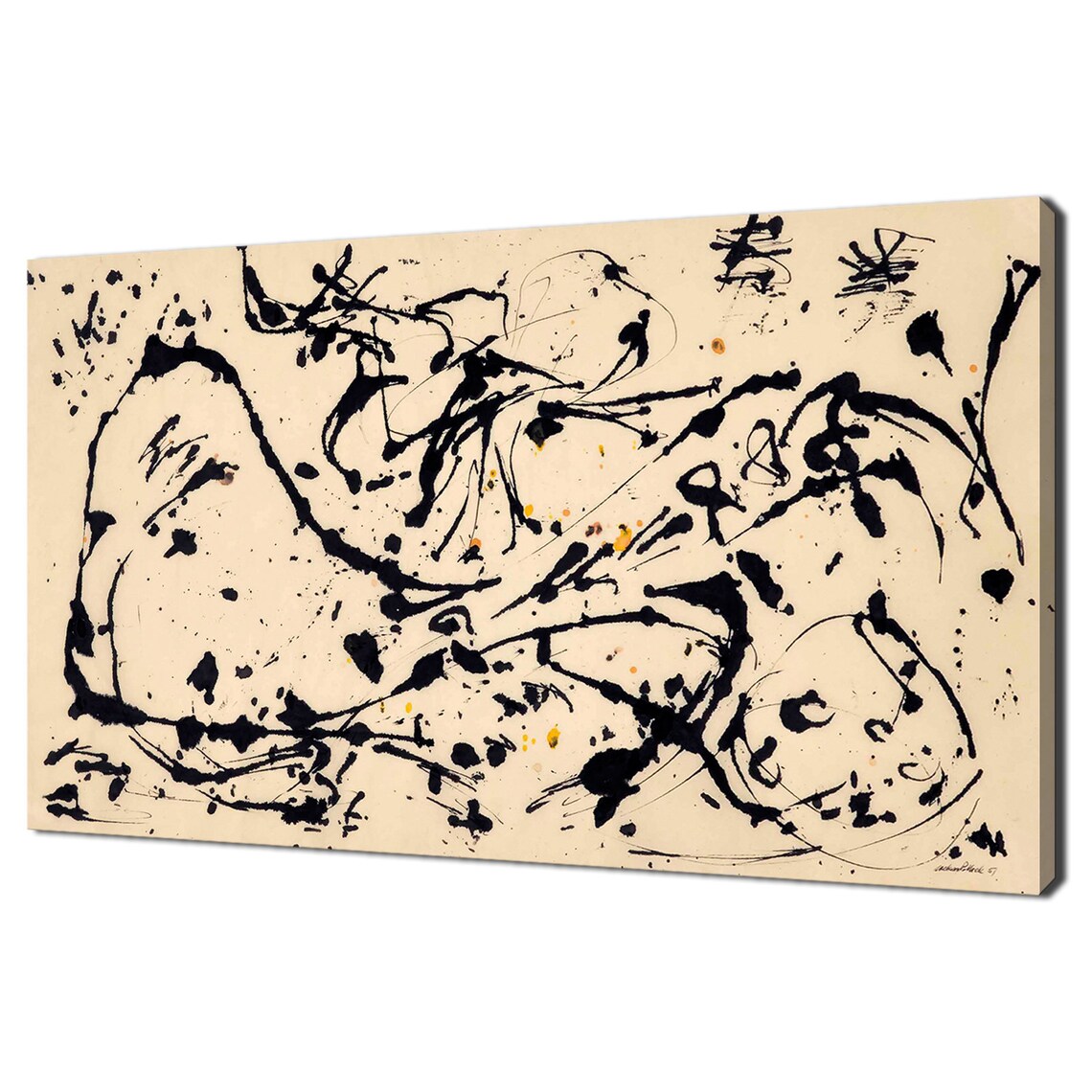 Jackson Pollock Number 7, Modern Design Art Print