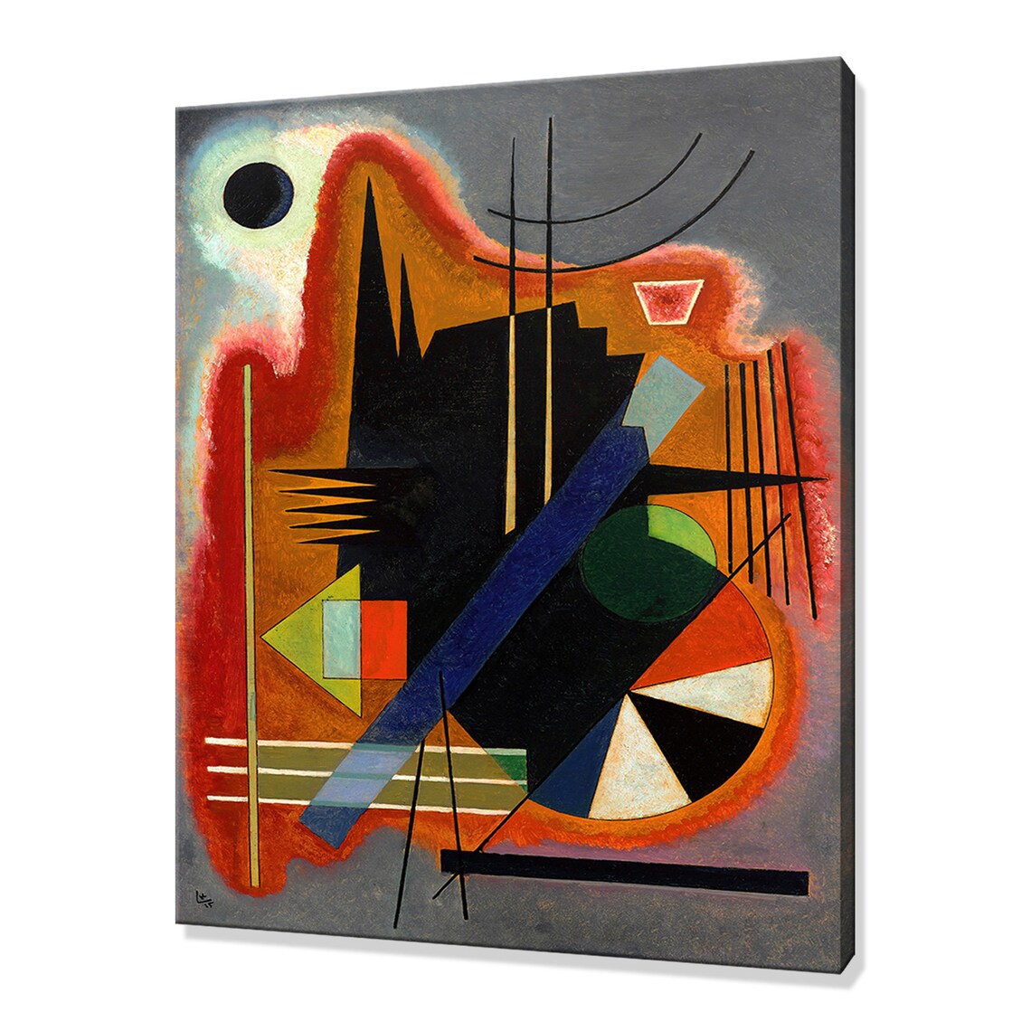 Wassily Kandinsky Einige Spitzen, Abstract Decor