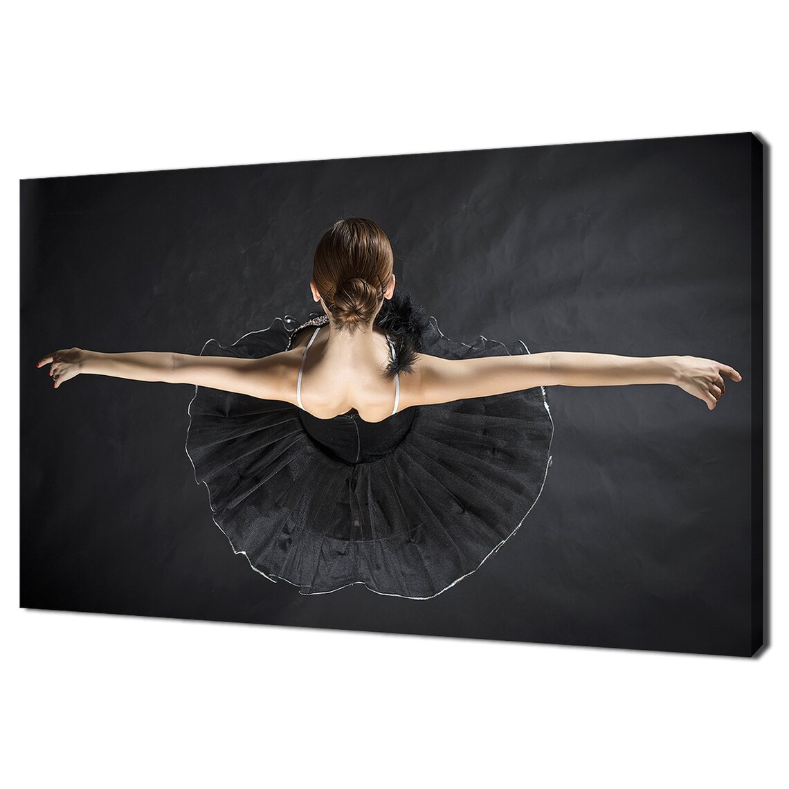 Ballerina in Black Dress, Modern Design Art Print