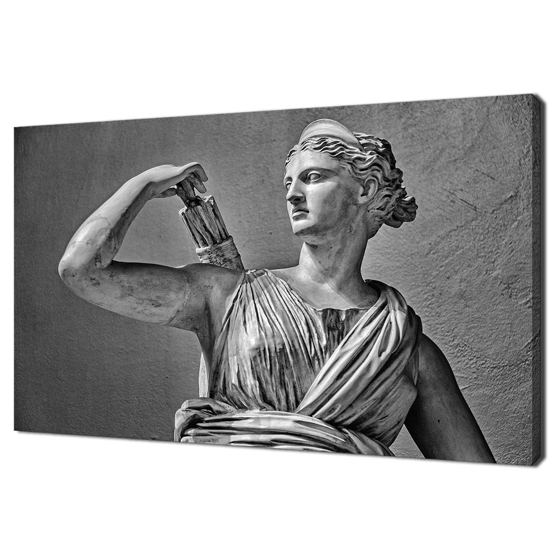 Diana of Versailles Marble Statue Black and White Classical Print