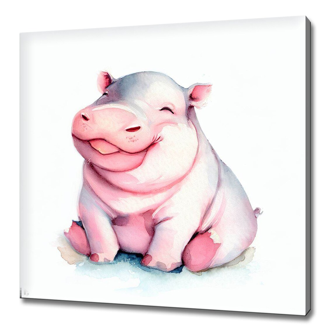 Cute Watercolor Baby Animals Nine Panel Nursery Kids Room Poster - Image 2