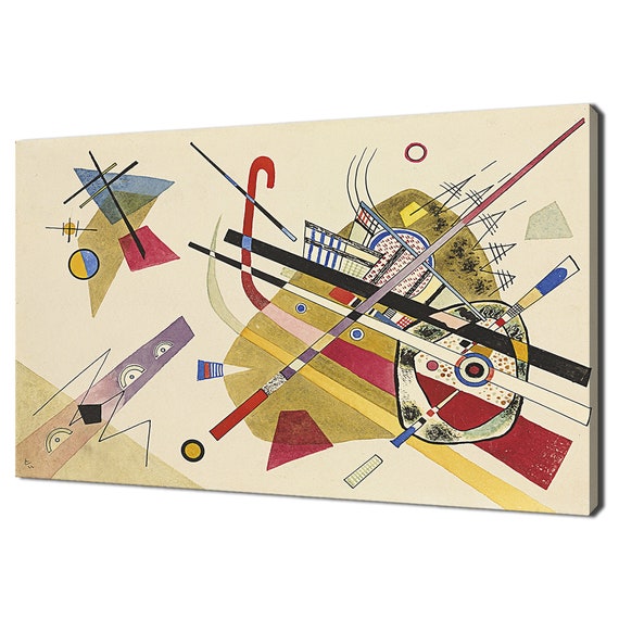 Wassily Kandinsky Untitled Ohne Titel 1922 Classic Design Abstract Decor Reproduction Print Wall Art Picture