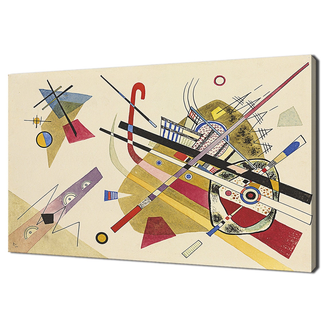 Wassily Kandinsky Untitled Ohne Titel 1922 Classic Design Abstract Decor Reproduction Print Wall Art Picture