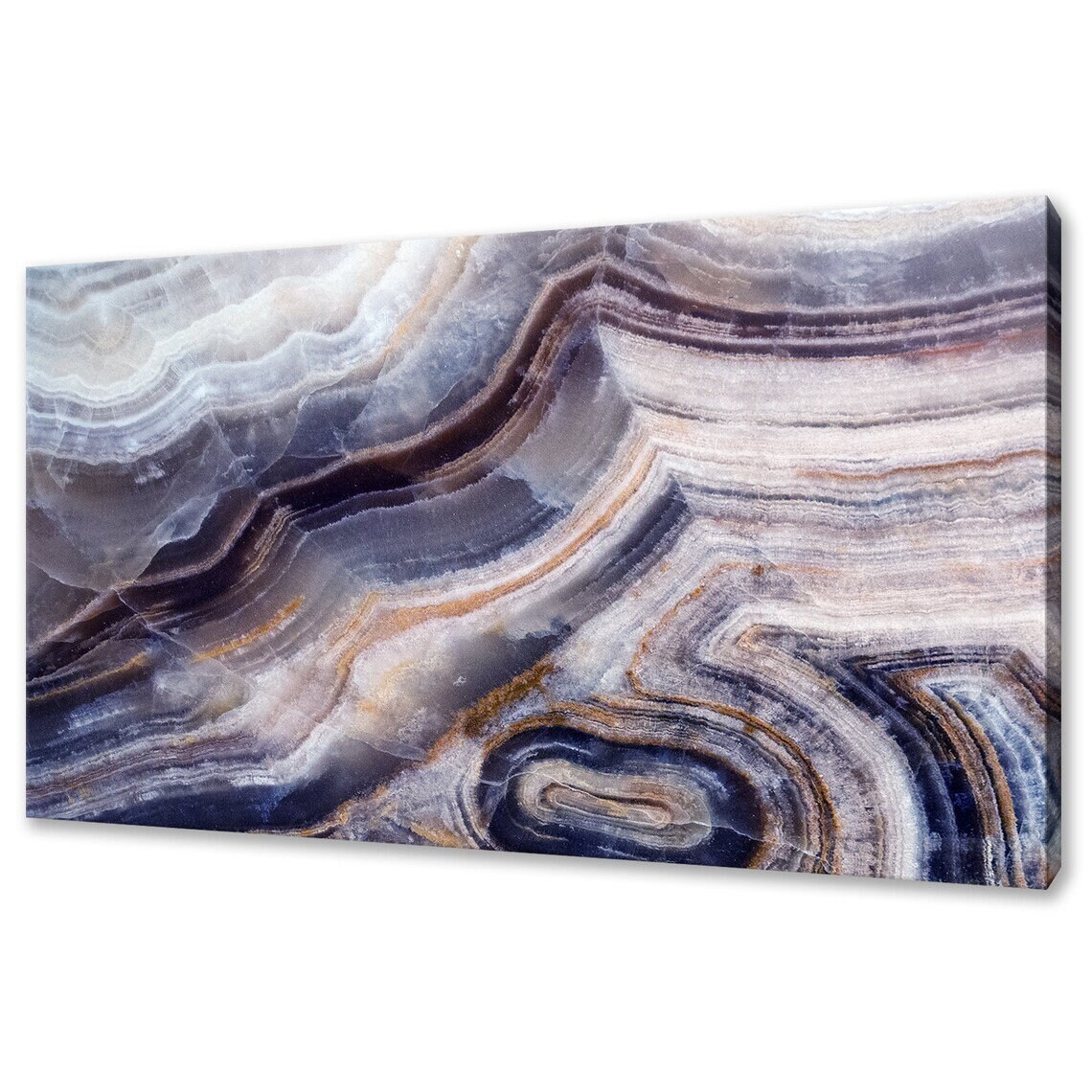 Onyx Marble Gemstone Abstract Fluid Art Print - Image 2