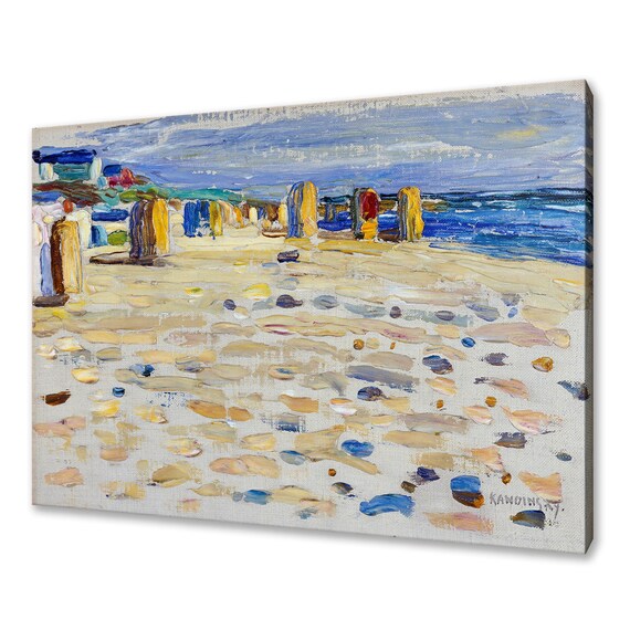 Wassily Kandinsky Holland Beach Strandkorbe 1904 Impressionist Wall Art
