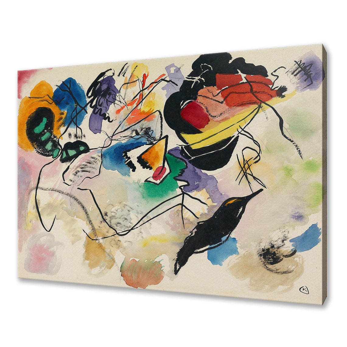 Wassily Kandinsky Entwurf Zu Komposition Vii 1913 Classic Design Abstract Decor Reproduction Print Wall Art