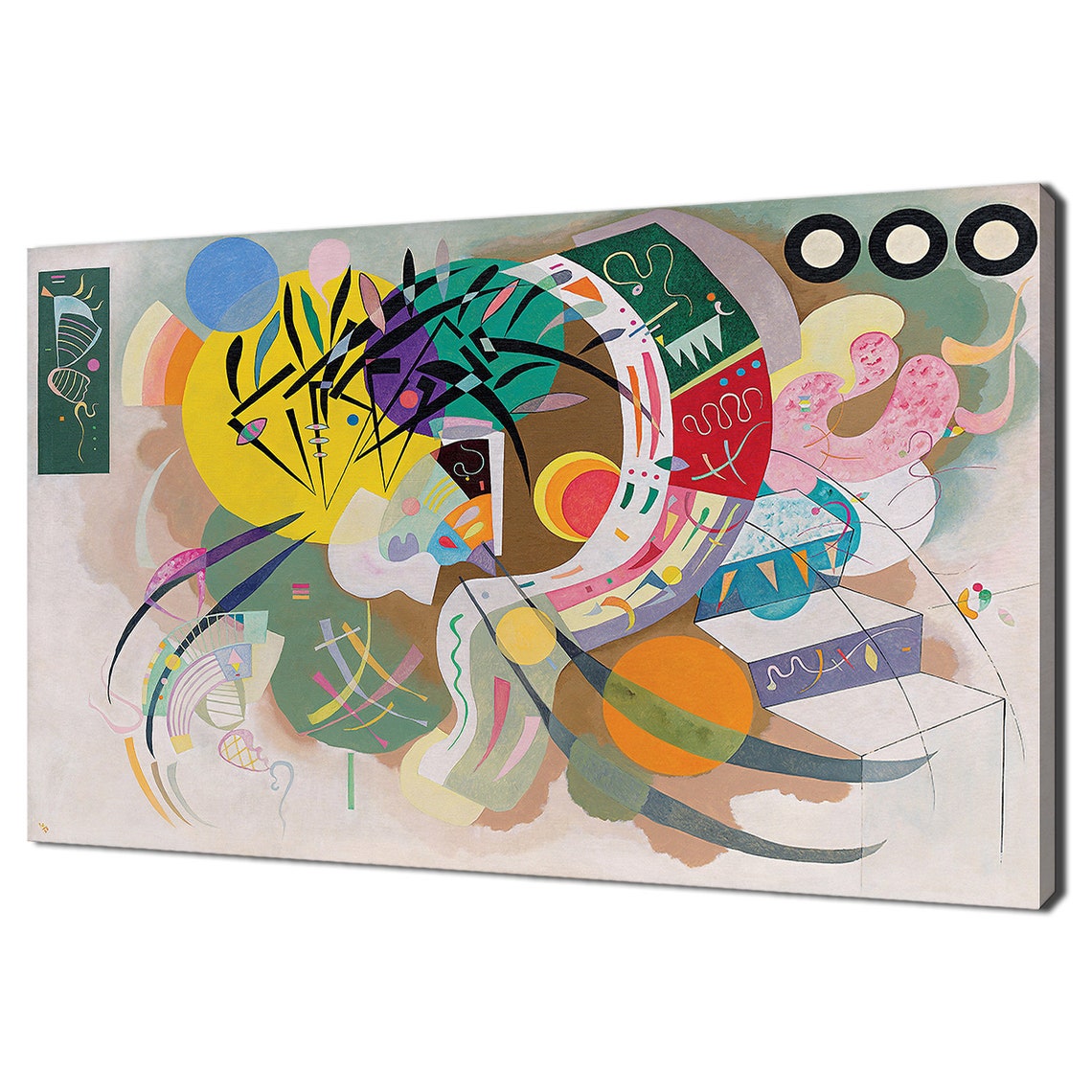 Wassily Kandinsky Dominant Curve 1936 Classic Design Abstract Decor Reproduction Print Wall Art Picture