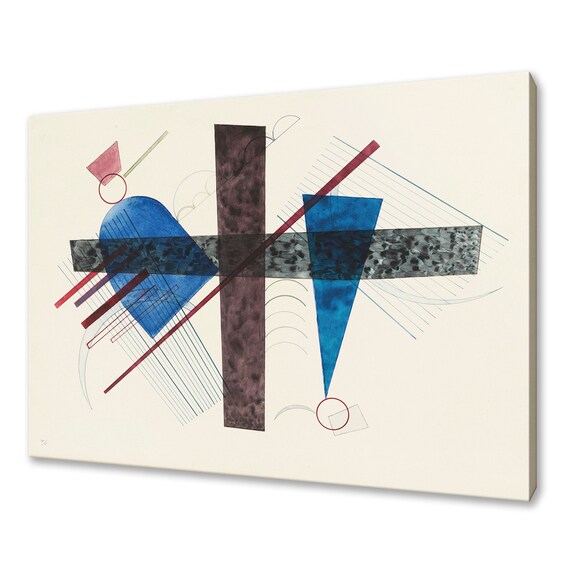 Wassily Kandinsky Blue In Round And Pointed 1933 Geometric Art Print