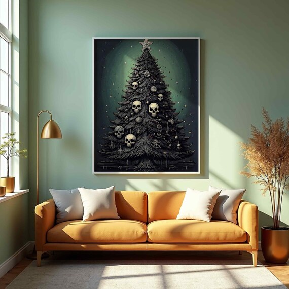 Gothmas Wall Art Vintage Holiday Decor Retro Cozy Festive Designs Instant Cute Trendy