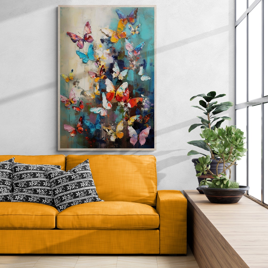 Colourful Museum Quality Butterfly Poster Print Modern Artwork For Your Living Space - Image 4