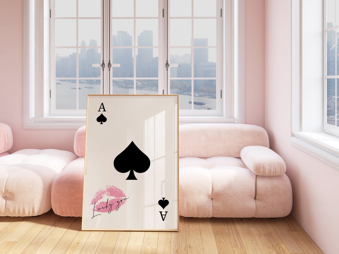 Ace Of Spades Lucky You Retro Art Print - Image 3
