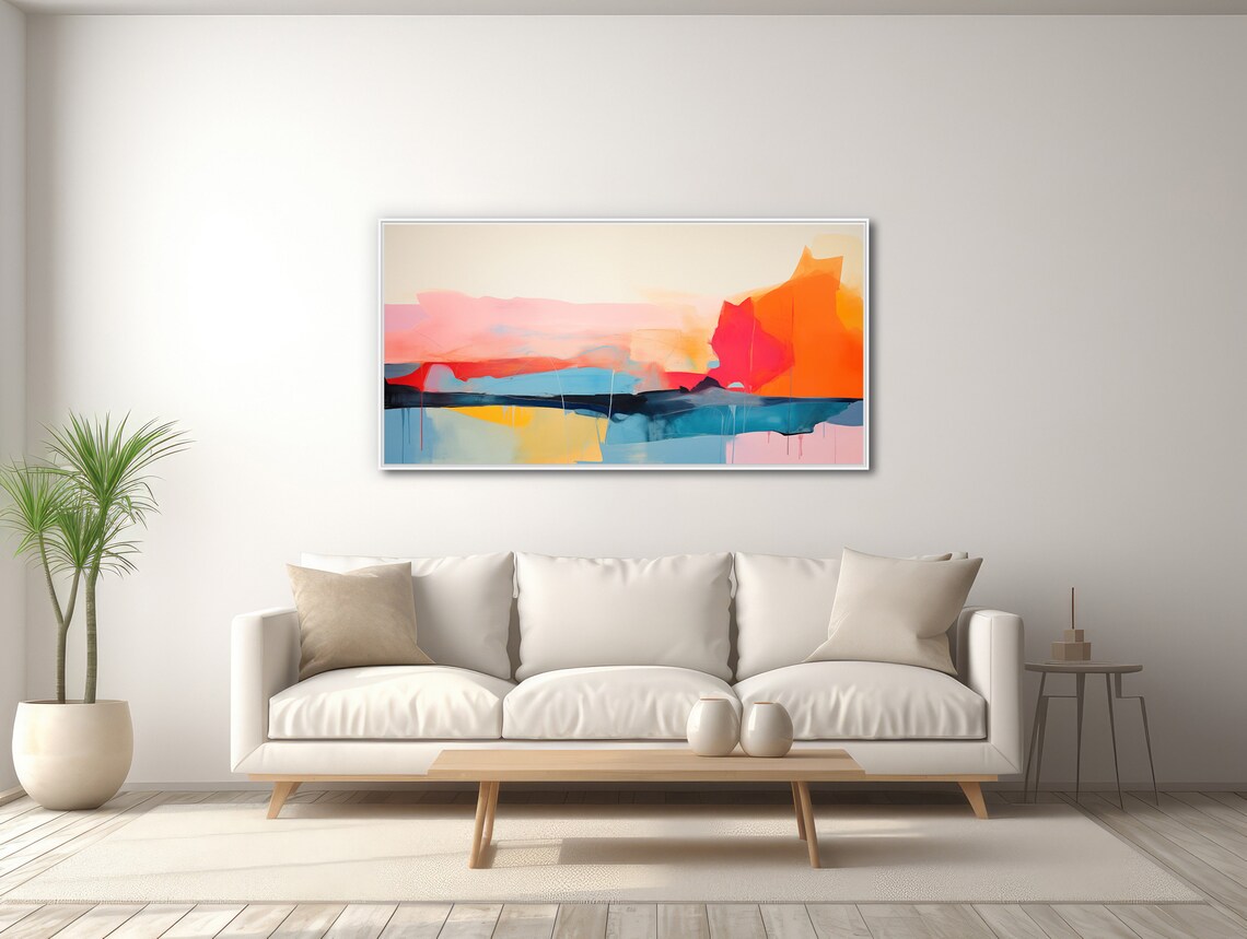 Abstract Landscape, Modern Terrain Wall Art Print - Image 3