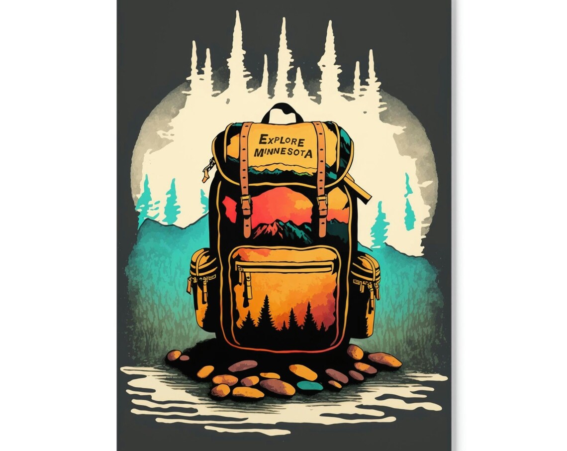 Explore Minnesota Vintage Travel Poster Art Print