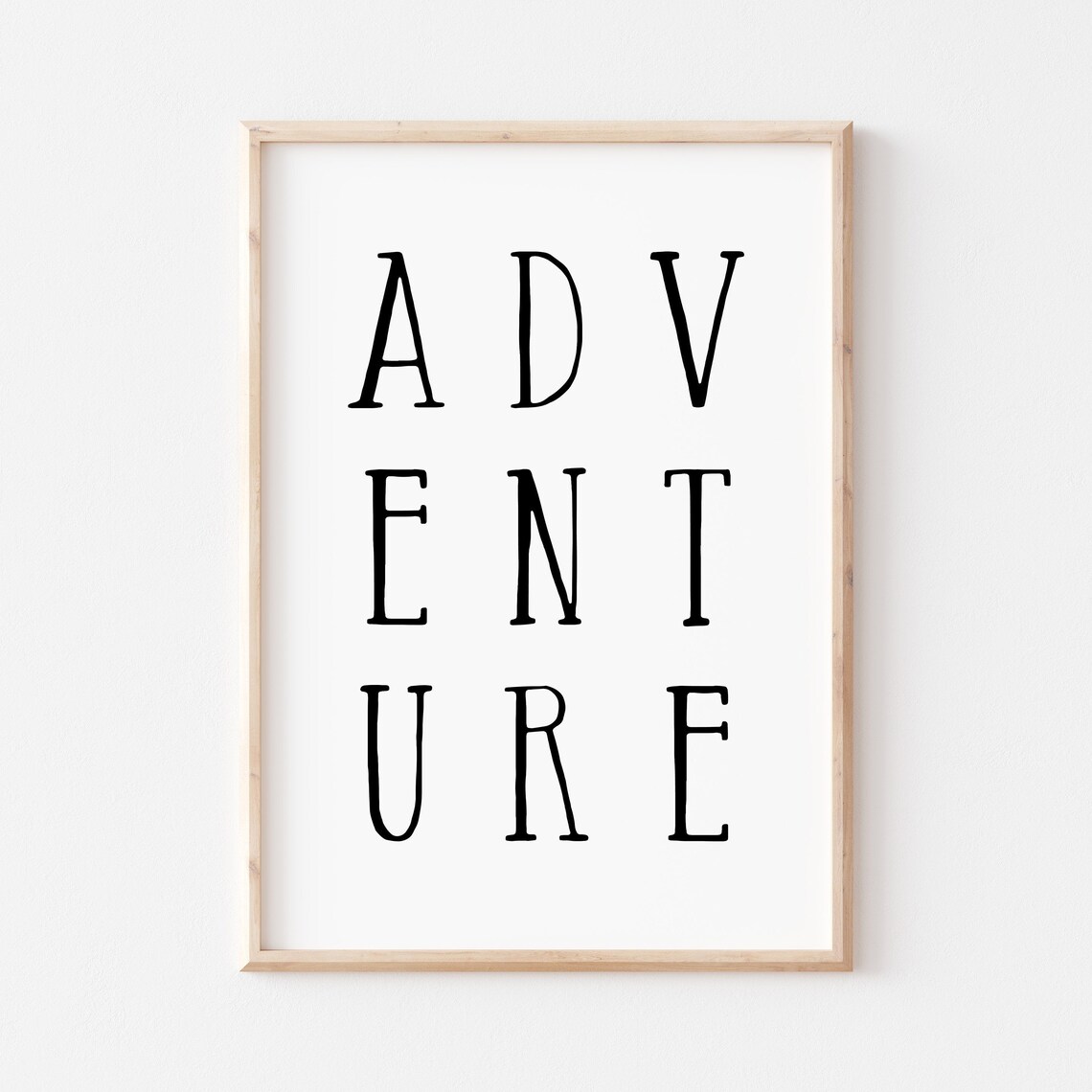 Adventure Quote Poster, Nursery Wall Art Print