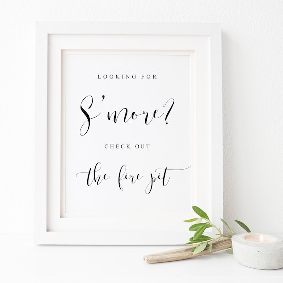 Smore Love Wedding Sign, Wedding Reception Poster