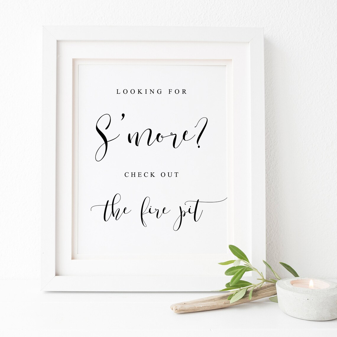 Smore Love Wedding Sign, Wedding Reception Poster