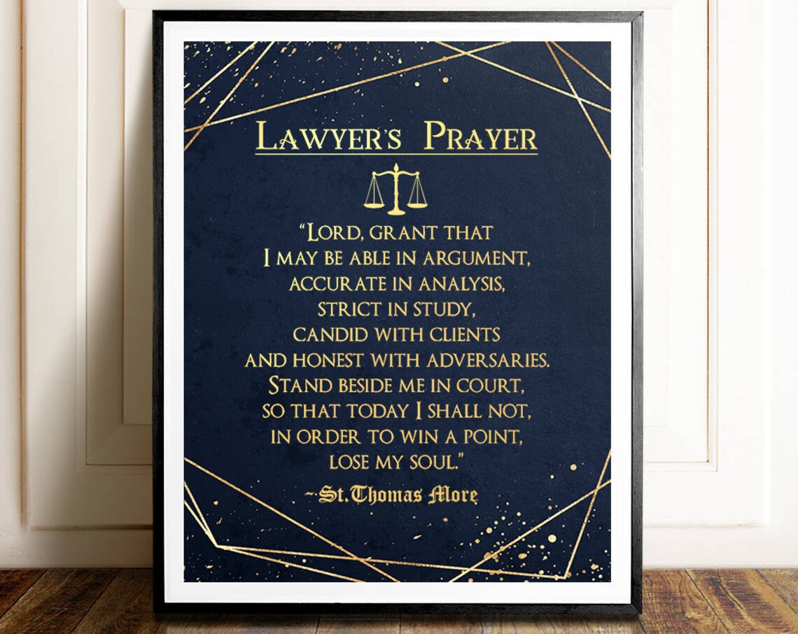 Law School Graduation Gift, Gold Modern Art Print
