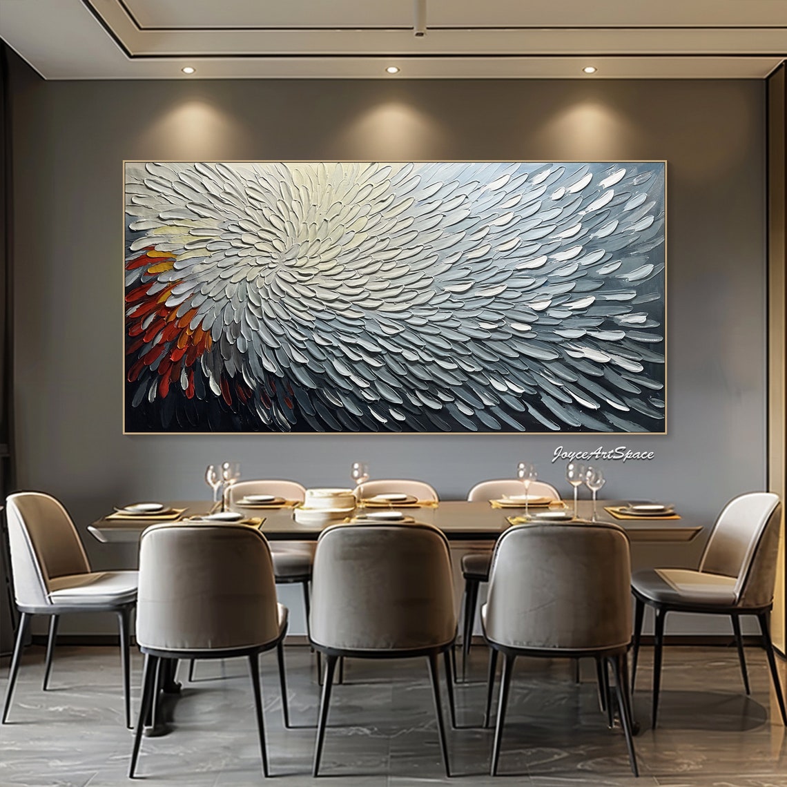 Painting On Handmade Abstract Landscape Art 3d Modern Decor Texture Painting Colorful Texture Wall Art Custom Hand Painted Wall Art - Image 3